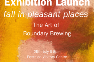 Boundary Brewing art exhibition launch event at EastSide Visitor Centre